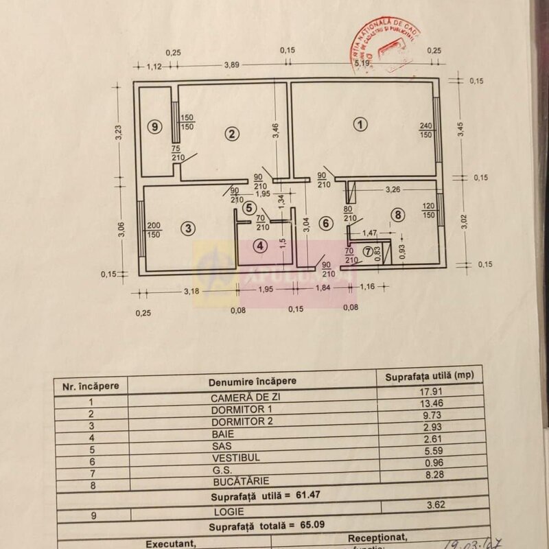 Vanzare apartament de 3 camere Dr Taberei-Valea Oltului